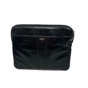 Coach Black Leather ipad Tablet Bag